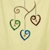 Happy Gardens Mobiles & Wind Chimes Scroll Hearts Multicolor Wind Chime 1 Happy Gardens Mobiles & Wind Chimes Scroll Hearts Multicolor Wind Chime