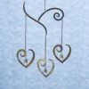 Happy Gardens Mobiles & Wind Chimes Scroll Hearts Wind Chime