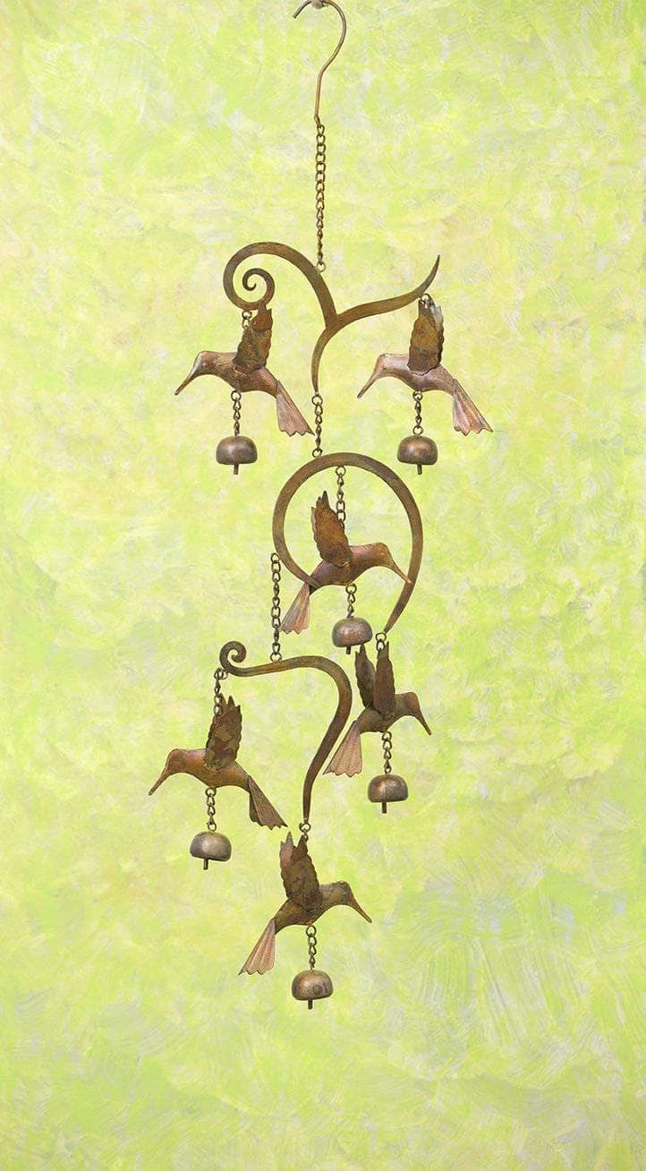 Happy Gardens Scrollwork Hummingbird Wind Chime 3 Happy Gardens Scrollwork Hummingbird Wind Chime