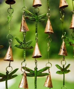 Happy Gardens Shimmering Bells With Dragonflies Mobiles & Wind Chimes