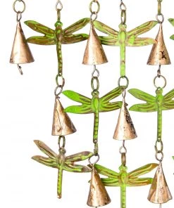 Happy Gardens Shimmering Bells With Dragonflies Mobiles & Wind Chimes