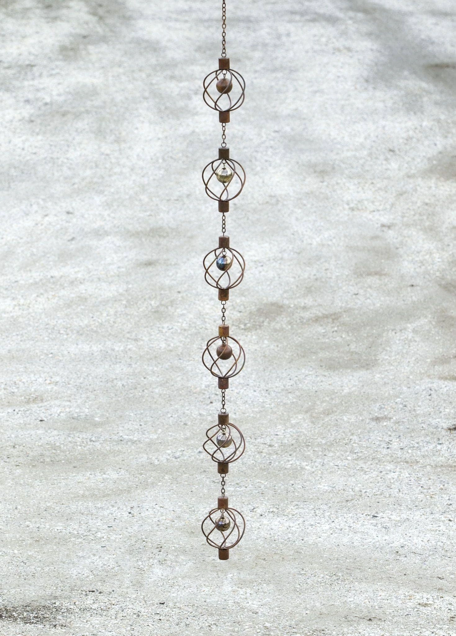 Happy Gardens Six Modern Sphere Ornament With Bells 3 Happy Gardens Six Modern Sphere Ornament With Bells