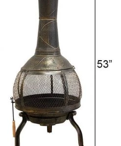 Happy Gardens Sonora Chimenea, 21.5" Dia. Accessories 13 Happy Gardens Sonora Chimenea, 21.5
