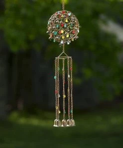 Happy Gardens Sphere With Dangles Wind Chime Mobiles & Wind Chimes