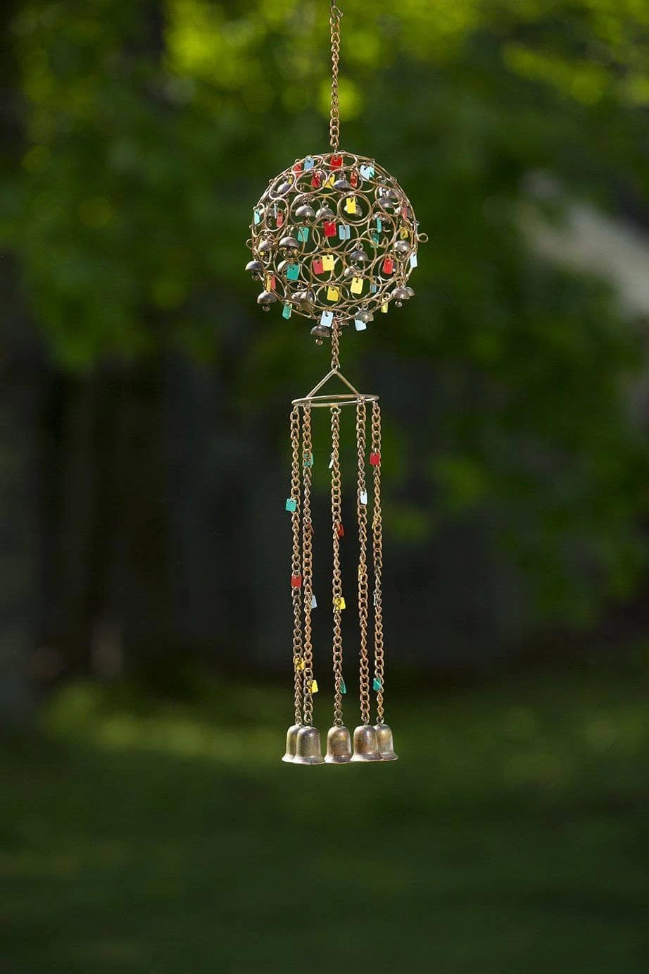 Happy Gardens Sphere With Dangles Wind Chime Mobiles & Wind Chimes 3 Happy Gardens Sphere With Dangles Wind Chime Mobiles & Wind Chimes