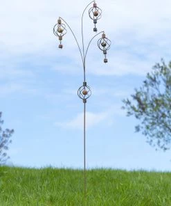 Happy Gardens Garden Stakes & Rain Gauges Spindle With Bells Garden Stake
