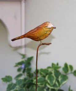 Happy Gardens Staked Bird Garden Ornament Garden Stakes & Rain Gauges