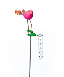 Happy Gardens Standing Bird With Rain Gauge