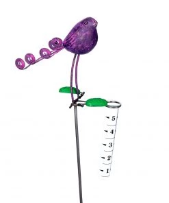 Happy Gardens Standing Bird With Rain Gauge