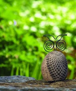 Happy Gardens Stenciled Owl Garden Statue