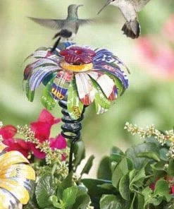 Happy Gardens Sugar Shack Hummingbird Feeder W/ Stake