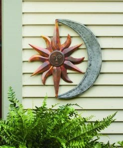 Happy Gardens Wall Decor Sun And Moon Wall Hanging