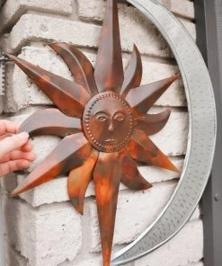 Happy Gardens Wall Decor Sun And Moon Wall Hanging