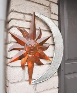 Happy Gardens Wall Decor Sun And Moon Wall Hanging
