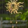 Happy Gardens Sun Face Wind Chime