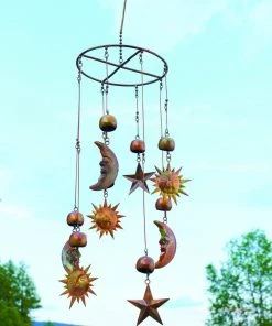 Happy Gardens Sun, Moon, And Stars Mobile & Wind Chime Mobiles & Wind Chimes