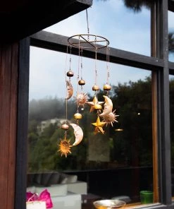 Happy Gardens Sun, Moon, And Stars Mobile & Wind Chime Mobiles & Wind Chimes