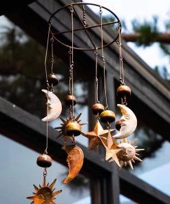 Happy Gardens Sun, Moon, And Stars Mobile & Wind Chime Mobiles & Wind Chimes