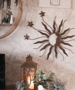 Happy Gardens Sun, Moon, And Stars Wall Hanging Wall Decor