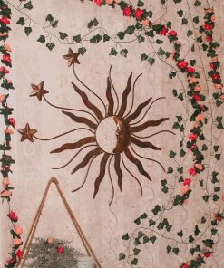 Happy Gardens Sun, Moon, And Stars Wall Hanging Wall Decor
