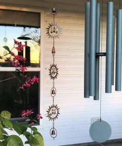 Happy Gardens Rain Chains Sun W/Dangles Rain Chain 7 Happy Gardens Rain Chains Sun W/Dangles Rain Chain