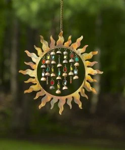 Happy Gardens Mobiles & Wind Chimes Sun W/Dangles Wind Chime