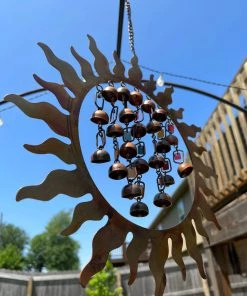 Happy Gardens Mobiles & Wind Chimes Sun W/Dangles Wind Chime 12 Happy Gardens Mobiles & Wind Chimes Sun W/Dangles Wind Chime