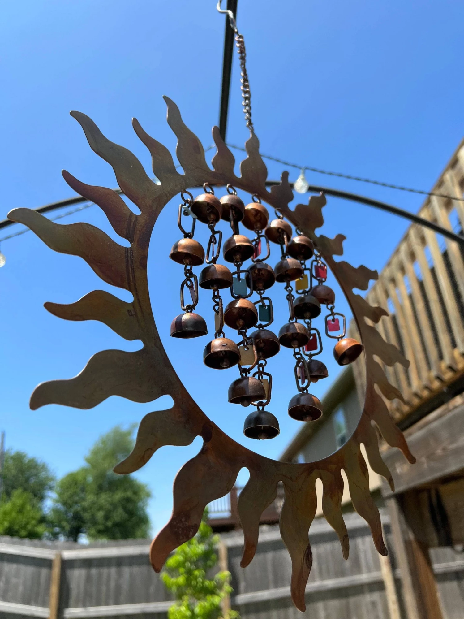 Happy Gardens Mobiles & Wind Chimes Sun W/Dangles Wind Chime 7 Happy Gardens Mobiles & Wind Chimes Sun W/Dangles Wind Chime