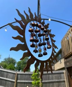 Happy Gardens Mobiles & Wind Chimes Sun W/Dangles Wind Chime 13 Happy Gardens Mobiles & Wind Chimes Sun W/Dangles Wind Chime