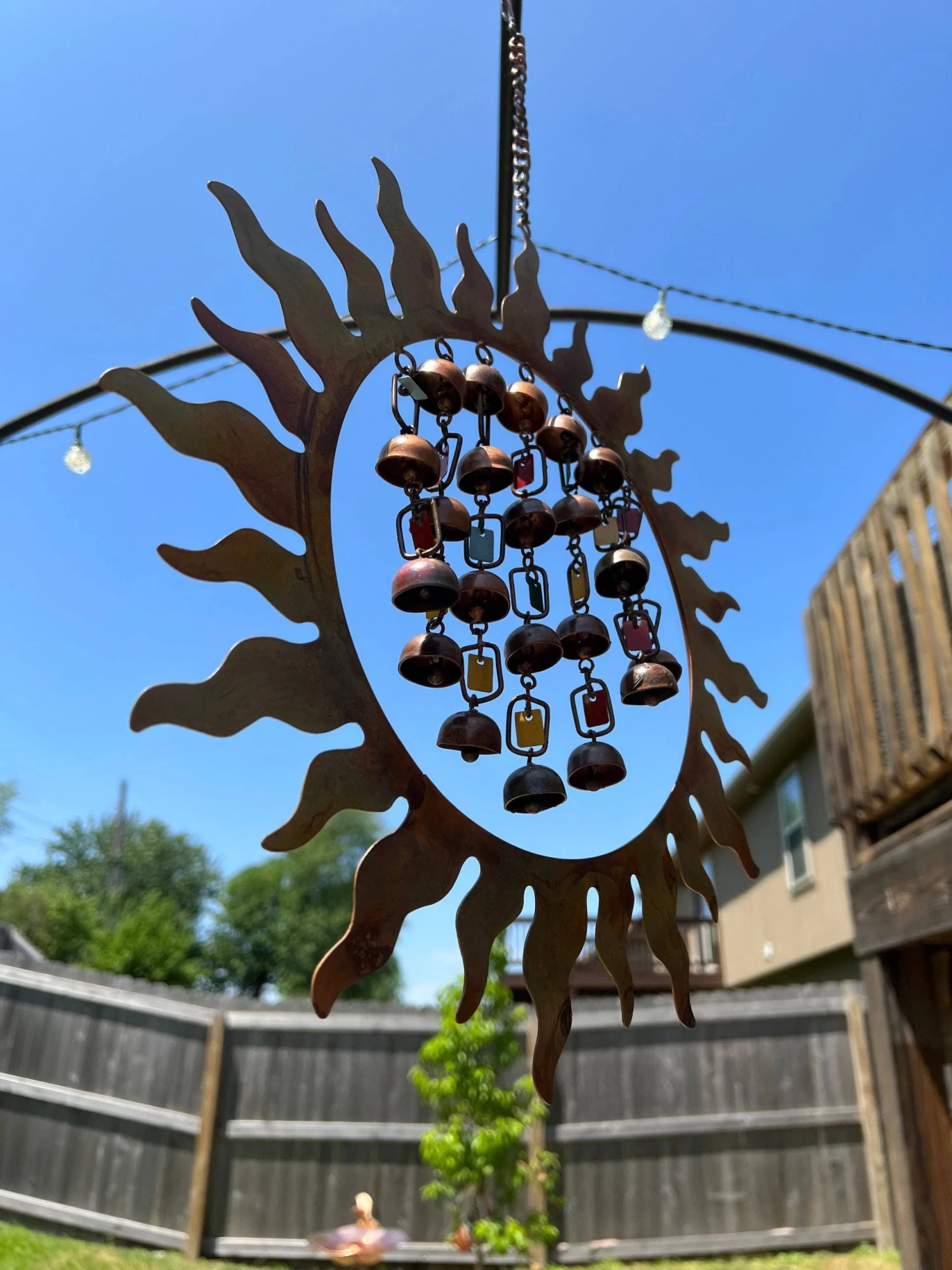 Happy Gardens Mobiles & Wind Chimes Sun W/Dangles Wind Chime 8 Happy Gardens Mobiles & Wind Chimes Sun W/Dangles Wind Chime