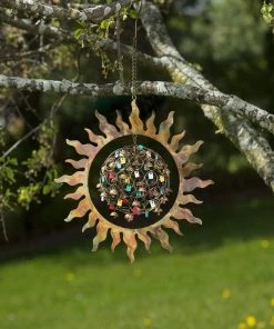 Happy Gardens Mobiles & Wind Chimes Sun With Ball And Dangles Wind Chime