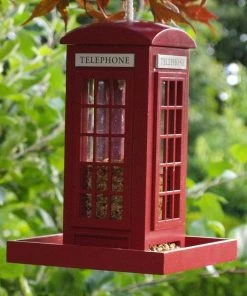 Happy Gardens Birdhouses/Baths Telephone Booth Bird Feeder