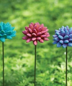 Happy Gardens Garden Stakes & Rain Gauges Terra Cotta Flower Stake