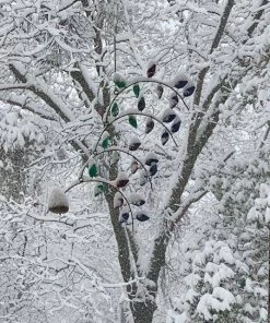 Happy Gardens Terra Cotta Multi Colored Leaf Mobile Mobiles & Wind Chimes