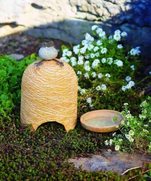 Happy Gardens Terra Cotta Toad House Birdhouses/Baths