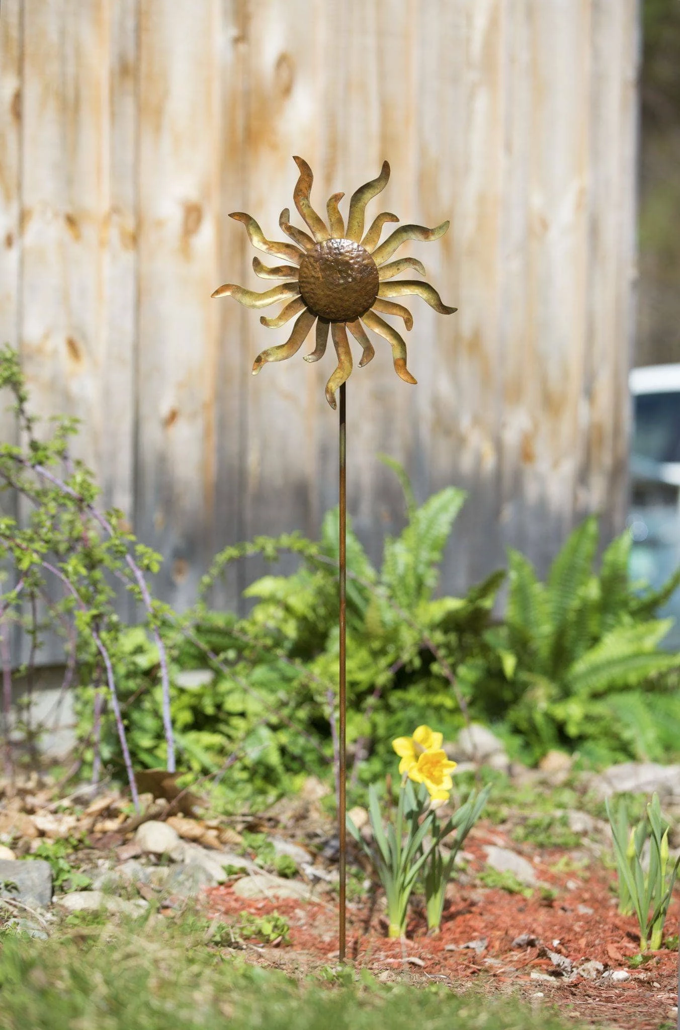 Happy Gardens Textured Sun Garden Spinner 12" 3 Happy Gardens Textured Sun Garden Spinner 12"