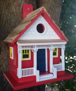 Happy Gardens "The Birds" Bird House - Plywood & Cedar Birdhouses/Baths