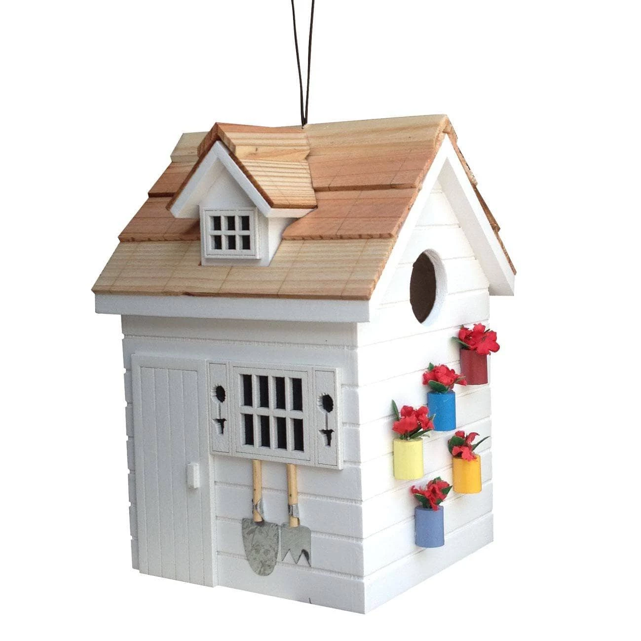 Happy Gardens Birdhouses/Baths Tool Shed Bird House 4 Happy Gardens Birdhouses/Baths Tool Shed Bird House