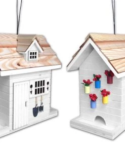 Happy Gardens Birdhouses/Baths Tool Shed Bird House 10 Happy Gardens Birdhouses/Baths Tool Shed Bird House