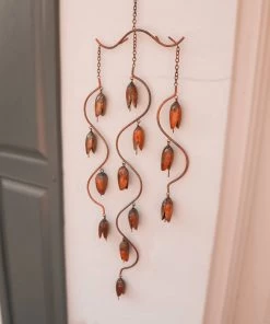 Happy Gardens Triple Bell Spiral Wind Chime