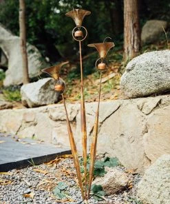 Happy Gardens Triple Calla Lily Garden Stake 13 Happy Gardens Triple Calla Lily Garden Stake