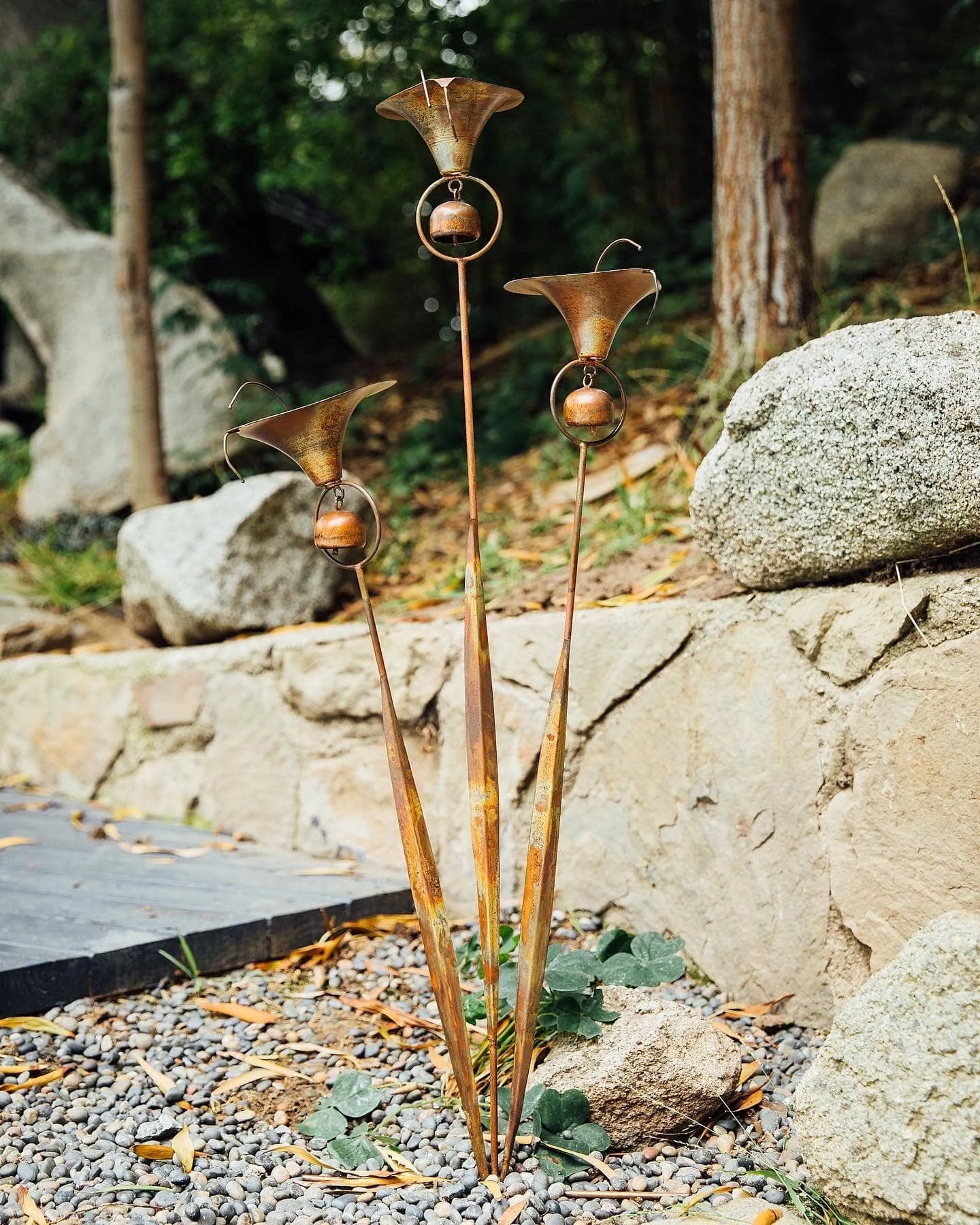 Happy Gardens Triple Calla Lily Garden Stake 7 Happy Gardens Triple Calla Lily Garden Stake