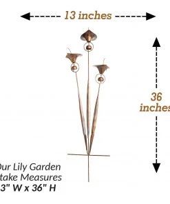 Happy Gardens Triple Calla Lily Garden Stake 14 Happy Gardens Triple Calla Lily Garden Stake
