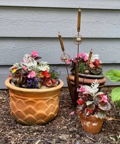 Happy Gardens Triple Cattail Garden Stake