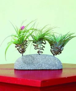 Happy Gardens Triple On Stone Standing Pot Holder Statues