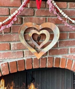 Happy Gardens Triple Spinning Heart Ornament