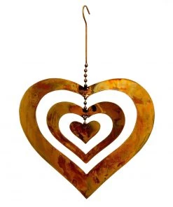 Happy Gardens Triple Spinning Heart Ornament
