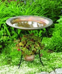 Happy Gardens Two Tier Bird Bath - Flamed Birdhouses/Baths