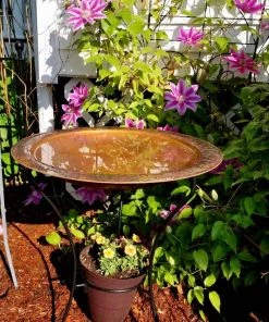 Happy Gardens Two Tier Bird Bath - Flamed Birdhouses/Baths 12 Happy Gardens Two Tier Bird Bath - Flamed Birdhouses/Baths