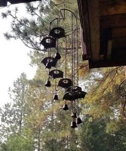 Happy Gardens Umbrellas Spiral Mobile Wind Chime